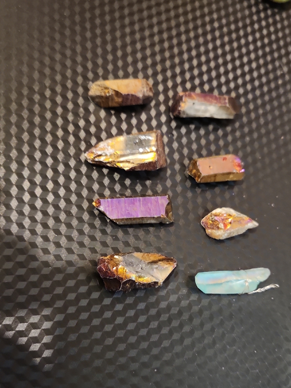 Aura Quartz Pre-drilled Points
